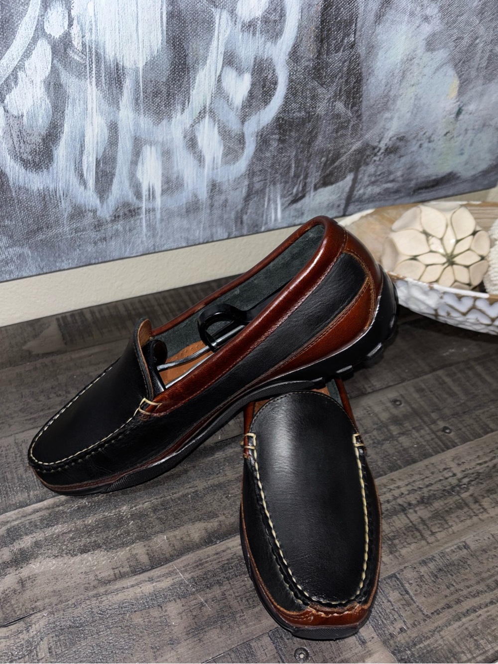 Allen Edmonds Boulder leather driving moccasins MENS - Picture 6 of 16